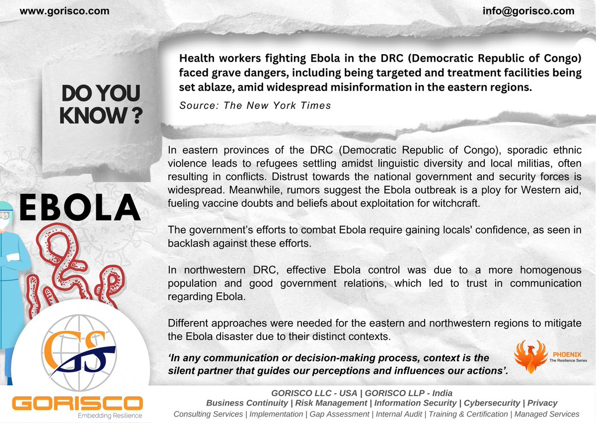 Do You Know?

#EbolaCrisis #DRCHealth #ContextMatters #Misinformation #CommunityEngagement #PublicHealth