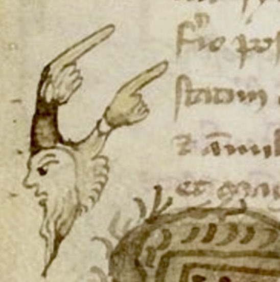 When you’ve got a couple of points to make - 14th century, BnF Latin MS 4935, f. 19v