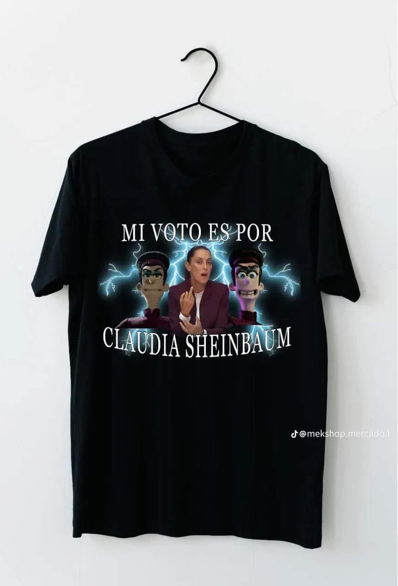 Aquí la nueva camiseta para que la oposición se pelee con ella mientras nosotros nos preparamos para gobernar el país con @Claudiashein. . . . #ClaudiaArrasaDebate