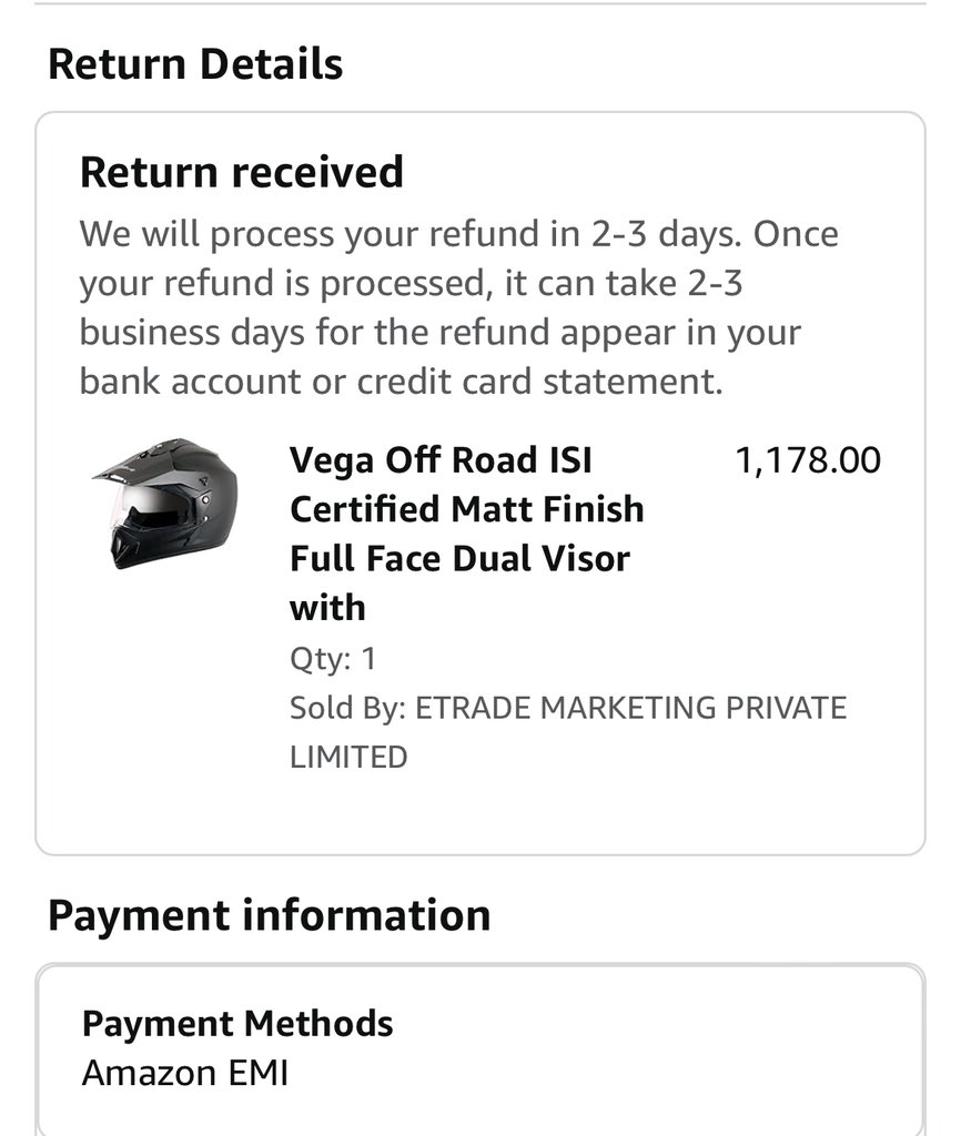 Hi Amazon,

I have to write this tweet, as per your negligence regarding the refund policy. 

My product was picked up at 18th and today is 29th April 2024, still did not receive refund in my account.

Is this seriously a world class service? 

Pathetic👎

#Amazon #amazonIndia
