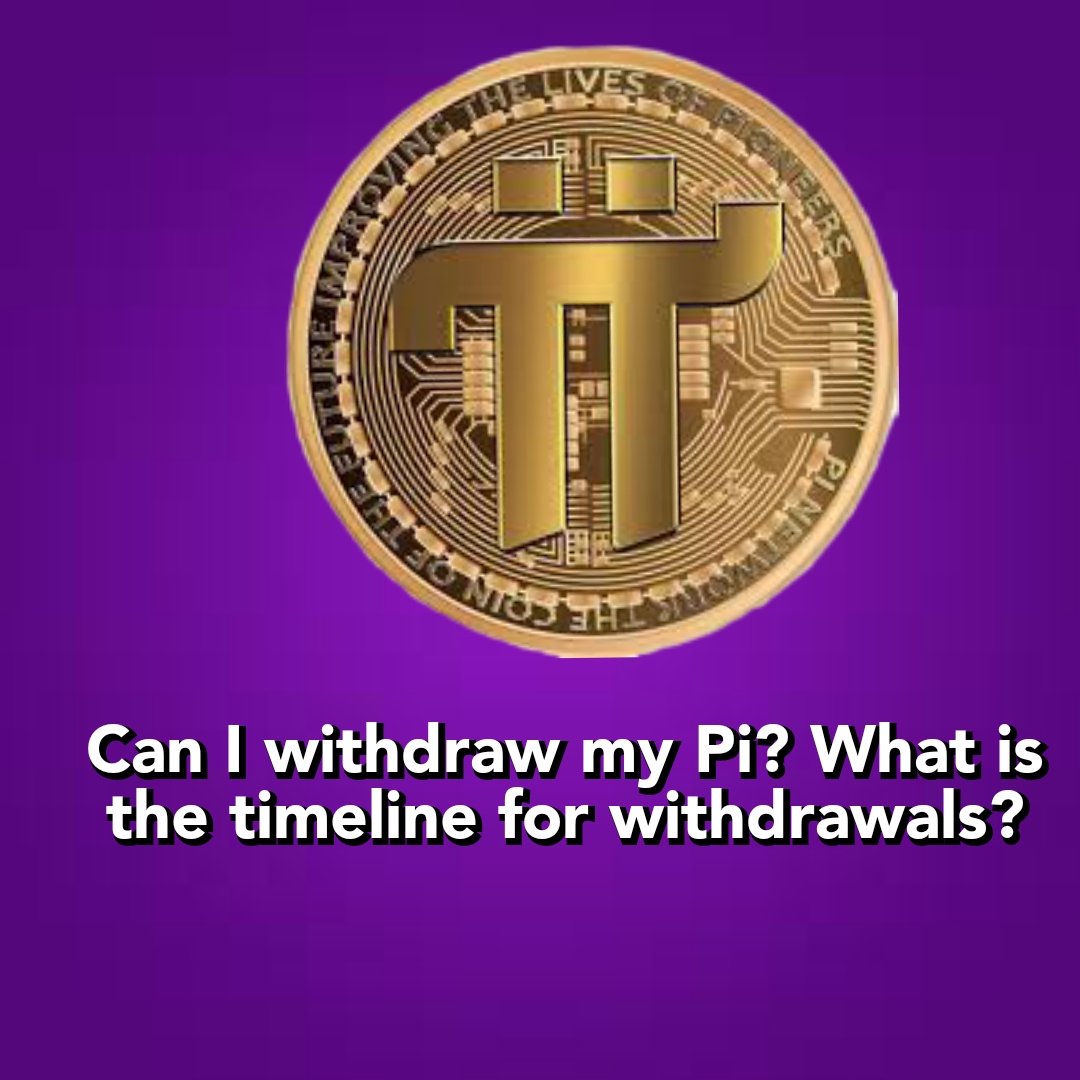No, you cannot withdraw Pi yet. You will be able to withdraw Pi or exchange Pi for other currencies in Phase 3 of the project when Pi transitions to a fully decentralized blockchain. #PiNetwork #openmainnet #PiNetwork2024