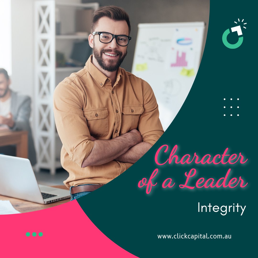 Integrity is a leader's cornerstone, defined by honesty, transparency, and ethics, fostering trust and credibility.#EthicalLeadership #CredibilityMatters #LeadersOfCharacter #EthicalConduct #ClickCapital

clickcapital.com.au