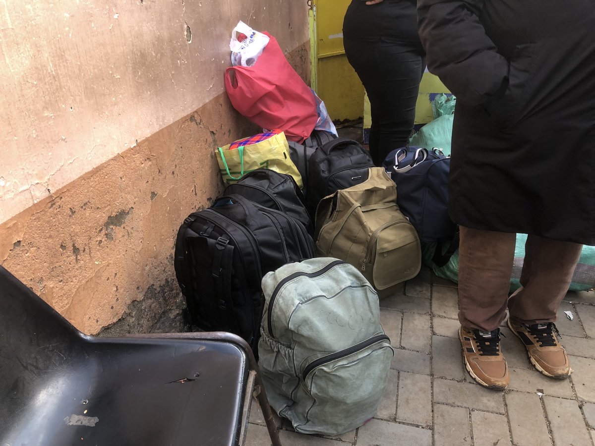 These students had just arrived Nairobi, enroute to their schools in Meru and found out the opening of schools has been rescheduled