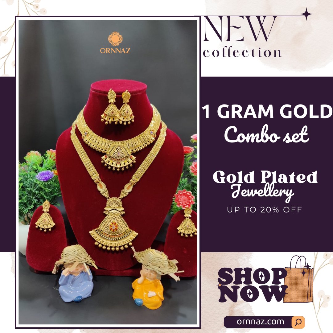 Shop Now the Latest Collection of Beautiful #1gramcomboset Online Shopping for Women at #ornnaz

ornnazartificialjewellery.com/one-1-gram-gol…

#OrnnazArtificialJewellery
#onegram
#onegramcomboset
#1gramgoldjewellery
#1gramgoldnecklace
#1gramgoldnecklaceset
#1grambeautifulnecklace
#1gramnecklace