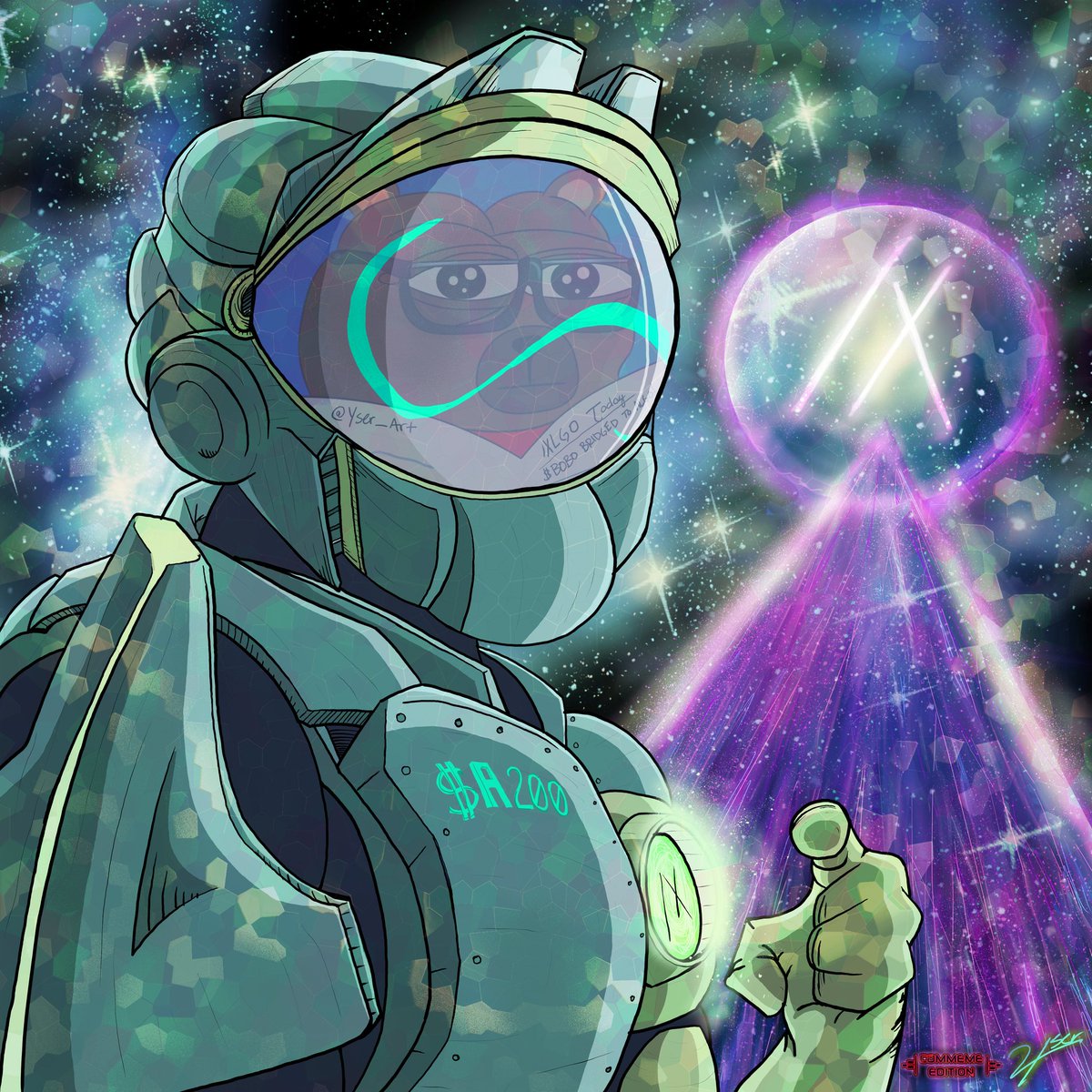 Yser_Art's tweet photo. @Regrets10x #MA2Csaga
It's a #Yser NFT. It pays itself off. Then it keeps giving. 
All sales go to LPs.
Farm rewards go out weekly.
The more cards you have=
bigger Spark for everyone.
We operate in the open.
Forerunners will speak on it. 👇
Sound off, Operators. 📯
#A200ers #Algorand https://t.co/gRB6dLOTYQ