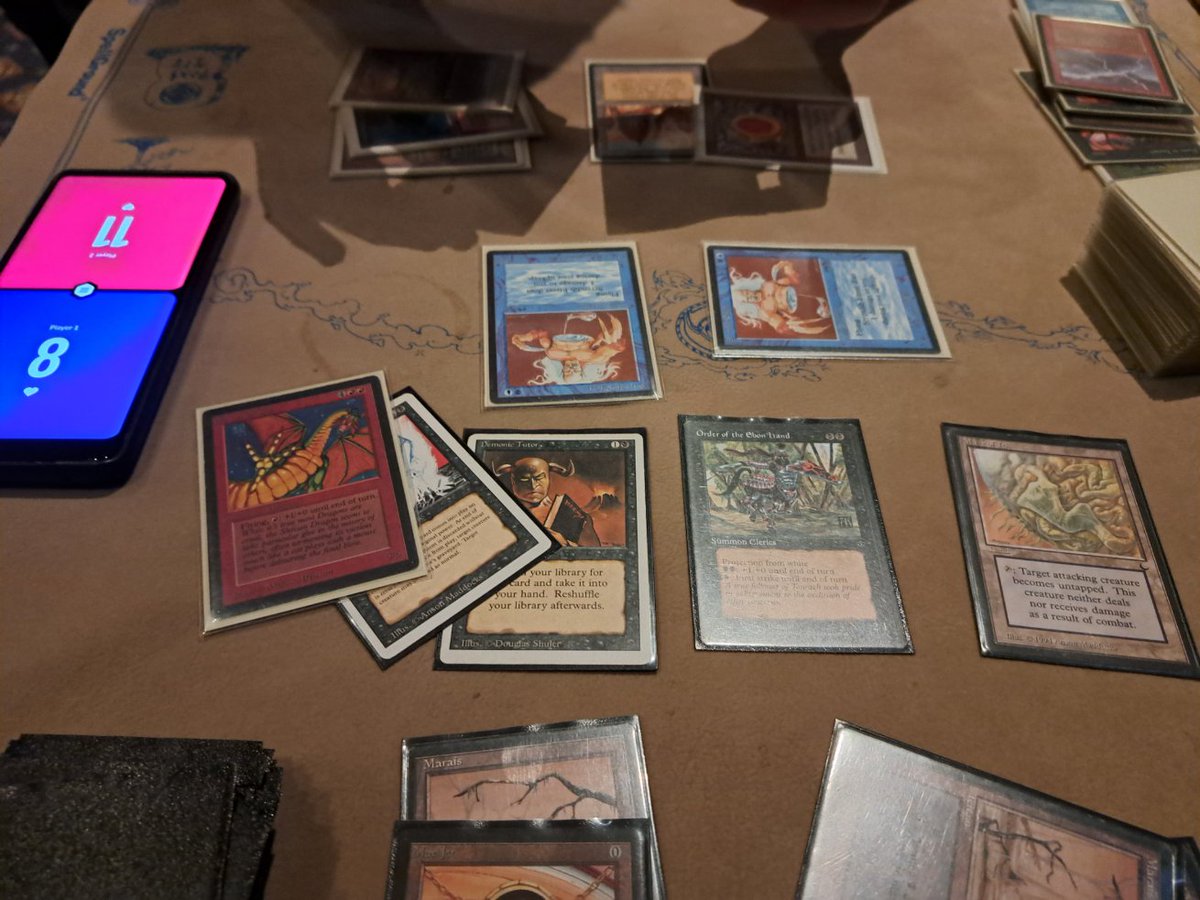 @Heavy_Plays @OldMageMTG The second best feeling is later in the game when you Tutor an Animate Dead to bring back on your side what your first turn s
Specter discarded on turn 2.

#oldschoolmtg