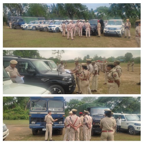 Inspection is a fundamental part of Policing. Glimpses of today's #InspectionParade alongwith Vehicle inspection held at Police Reserve Golaghat. @assampolice @DGPAssamPolice @gpsinghips @d_mukherjee_IPS