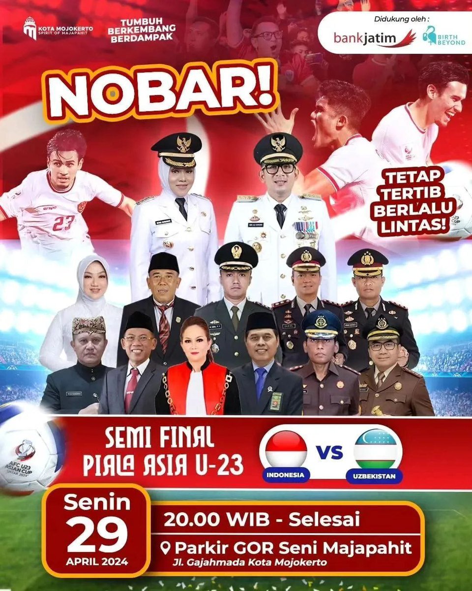 @Box2boxID Saksikan
Timnas Indonesia U-23 VS Pejabat Mojokerto All Stars