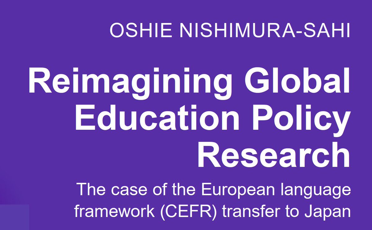 Very proud to announce that Oshie Nishimura-Sahi will defend her PhD in comparative education and education policy on June 15th @TampereUni_EDU The thesis is now online @jaakkokauko @TampereUni @CIES_GE_SIG @cies_us @PoliticsofEdu @CERJournal trepo.tuni.fi/handle/10024/1…