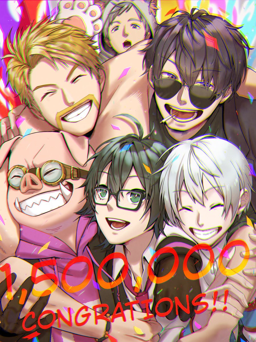 kujira0701's tweet photo. 遅くなりましたが
登録者150万人おめでとうございます🎊🎉🥳🥳

これからも仲良くゲームする皆さんを緩く応援しつつ、視聴できると嬉しいです！🥳✨

 #ドズってる 
 #ぼんさん何してんすか 
 #はよ見ろやあ 
 #見るかもわからん 
 #誰でも見れますねぇ 
 #見るかもわからん 
 #今回のネコおじ https://t.co/PQrholqYYB