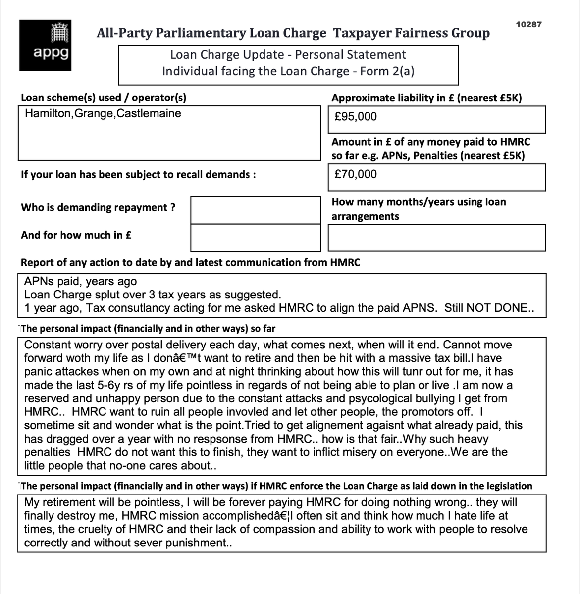 HMRC want to ruin all people involved and let the promotors off. Why such heavy penalties[?] HMRC do not want this to finish, they want to inflict misery on everyone..We are the little people that no-one cares about..
#LoanChargeScandal #LoanCharge 
@LCAG_2019 @loanchargeAPPG