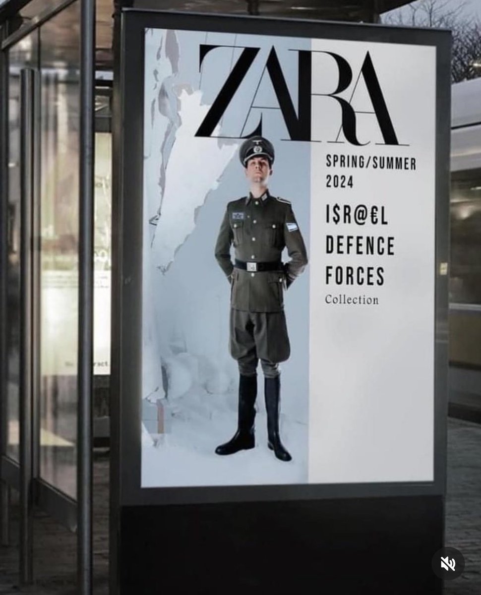 And they said it was a mistake. Shame on such people humanity actually has d!ed

#boycottzara #EndTheGenocide 
#FreePalestine #Gaza #Genocide_in_Gaza
