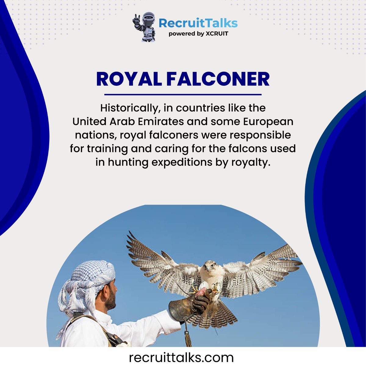 Wings of Royalty: The Great Tradition of Royal Falconry!
.
.
#Recruitorr #IAmRecruitorr #RecruitResearch #UniqueJobs #InterestingFacts