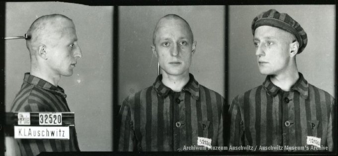 29 April 1913 | A Polish man, Ryszard Klimek, was born in Krakow. A university student.

In #Auschwitz from 24 April 1942.
No. 32520 
Shot in the camp on 27 May 1942.
