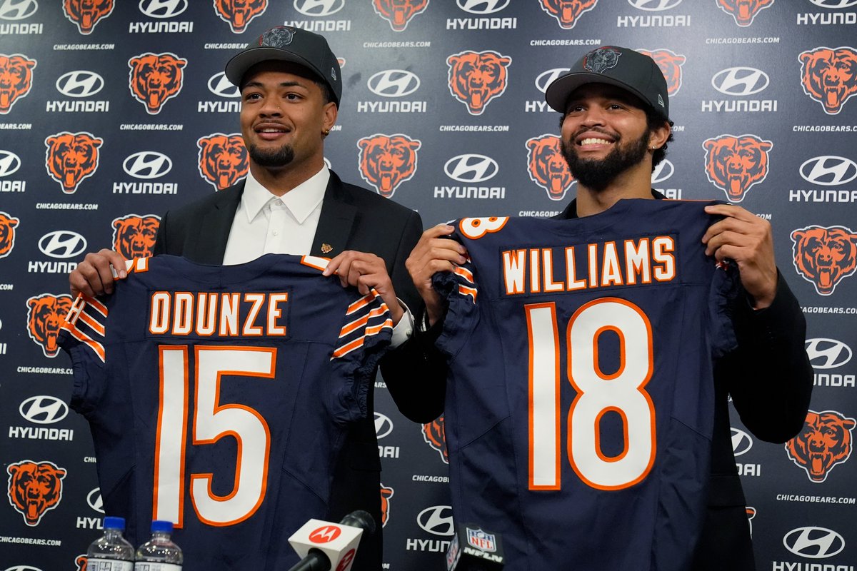 Hall of Famer Dan Hampton couldn't be happier with Ryan Poles landing Caleb Williams and Rome Odunze in the NFL Draft 'In my lifetime - 40 years watching the Bears - we've never had this type of star power on offense' WATCH: youtube.com/watch?v=QdK5u_…