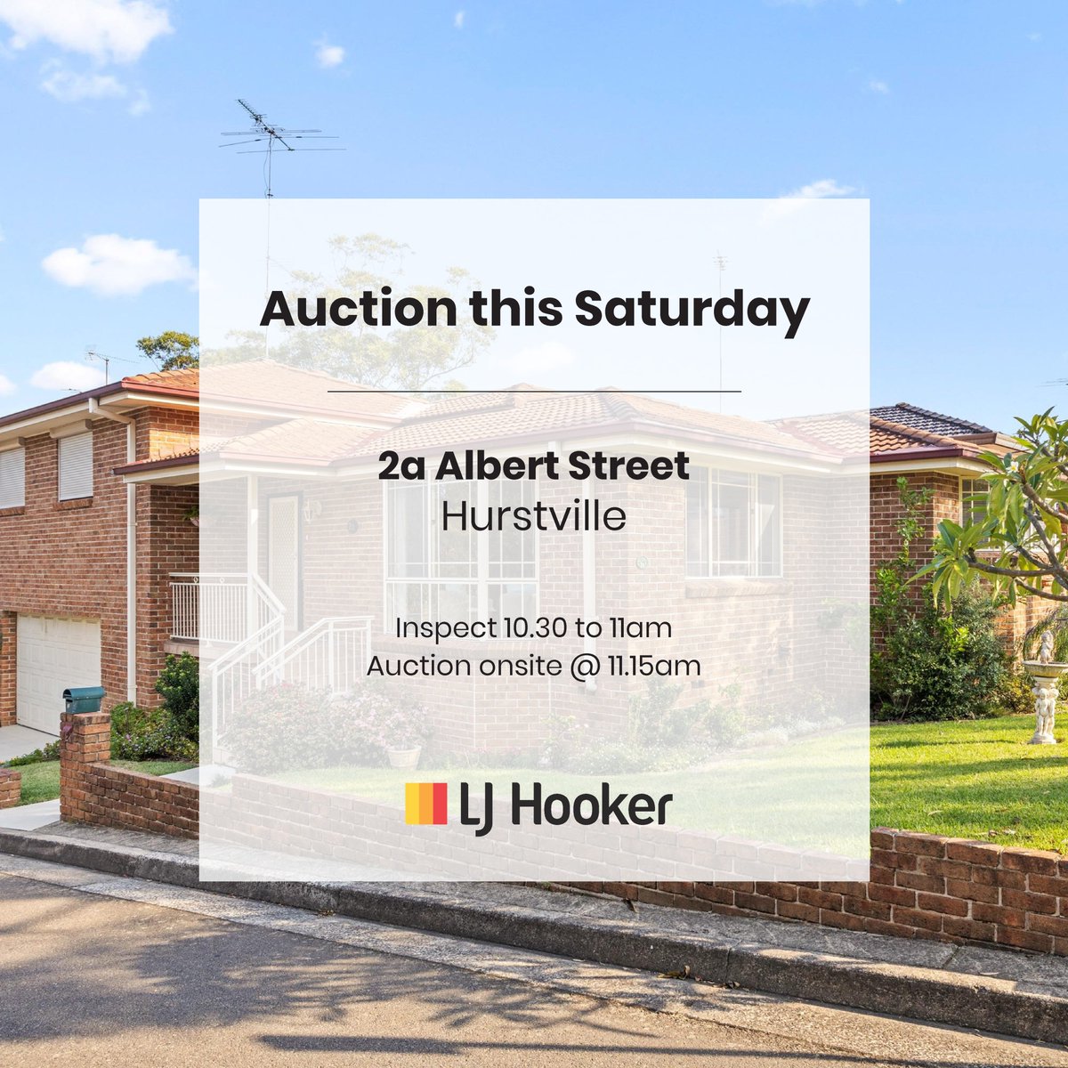 AUCTION THIS SATURDAY
Immaculate 3 bedroom duplex
Auction onsite at 11.15am
Call Louie Jovcevski on 0418 449 006 or Travis Jovcevski on 0421 923 662
LJ Hooker Hurstville

#LJHookerHurstville #YouKnowWhenyouKnow #Hurstville #LouieJovcevski  #travisjovcevski #auctionthissaturday