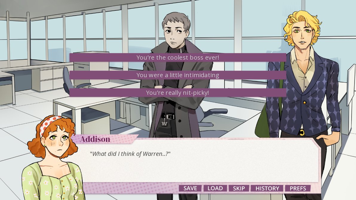 ladymeowsithdev's tweet image. If you play #LoveMeLoveMeNot you could potentially be talking to the coolest boss ever?!

stuwudio.itch.io/love-me-love-m…