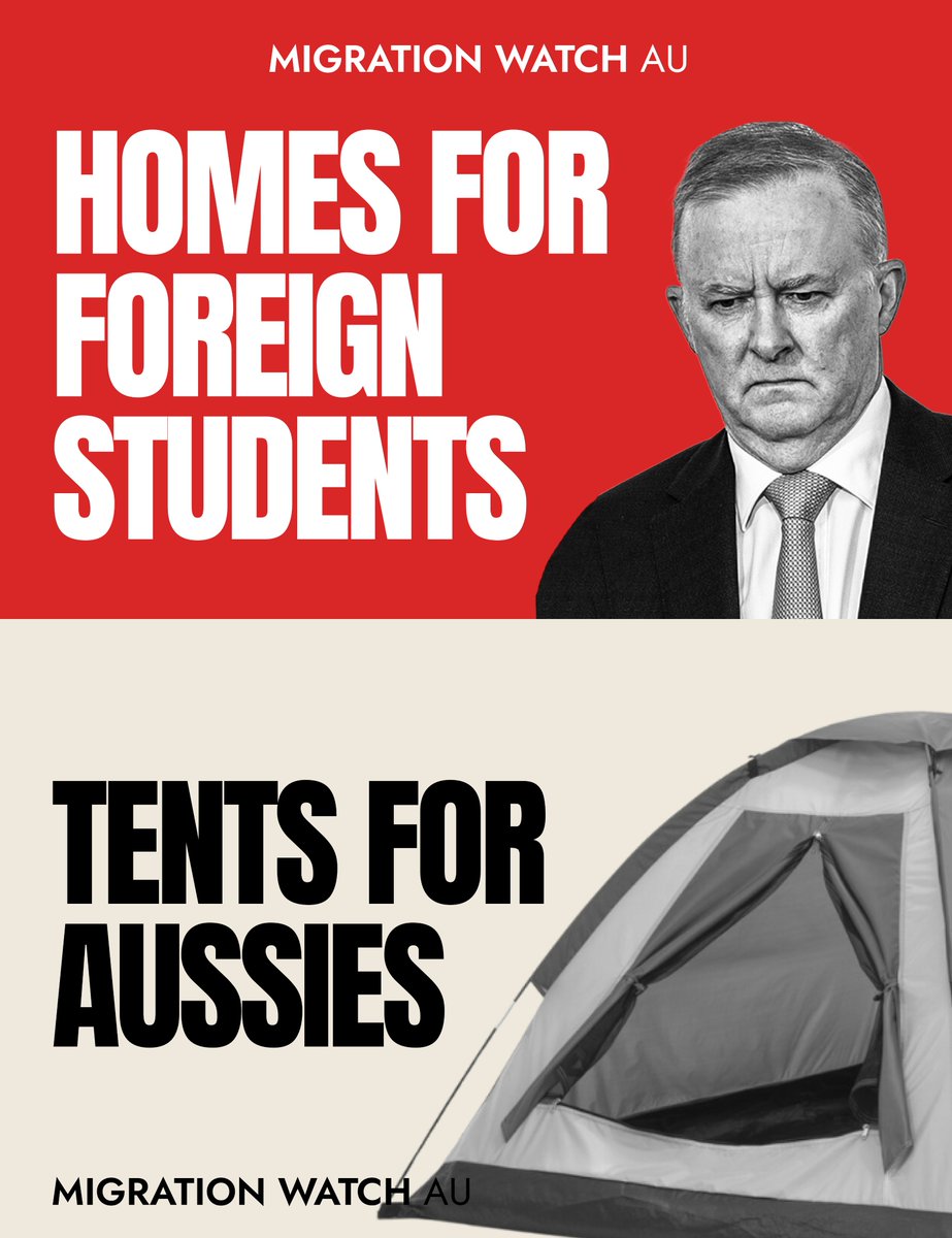 🚨 700,000 international students now living in Australia ❌While more Australian families are forced into living in tents ⁉️ Why is Albo putting foreign students before Aussies?