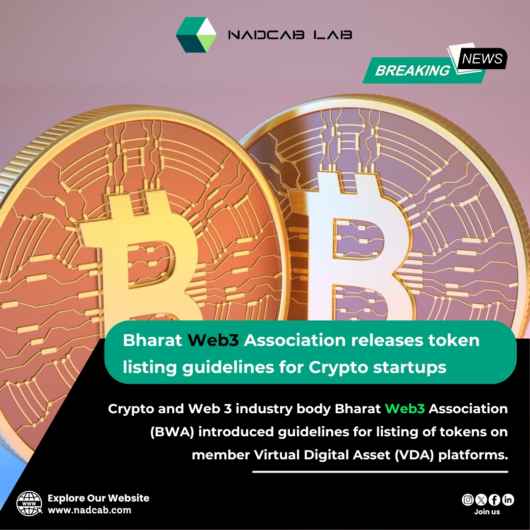 Bharat #web3 Association introduces token listing #guidelines for #crypto startups! 💡 Stay informed with Crypto Infinity's insights on the #latest Crypto #developments 🚀 #cryptostartups #blockchainnews 💻💼