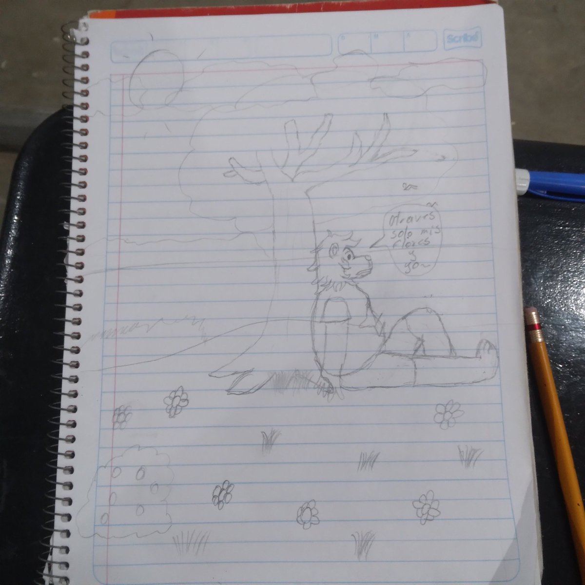 Hace mucho que no subía nada jaja una disculpa, hice este dibujo durante una clase creo que lo pasaré a dijital más adelante lo llamo nostalgia floral y esta basado en un campo de flores que soñe hace tiempo y se combirtio en mi lugar de paz por haci decirlo espero que les guste