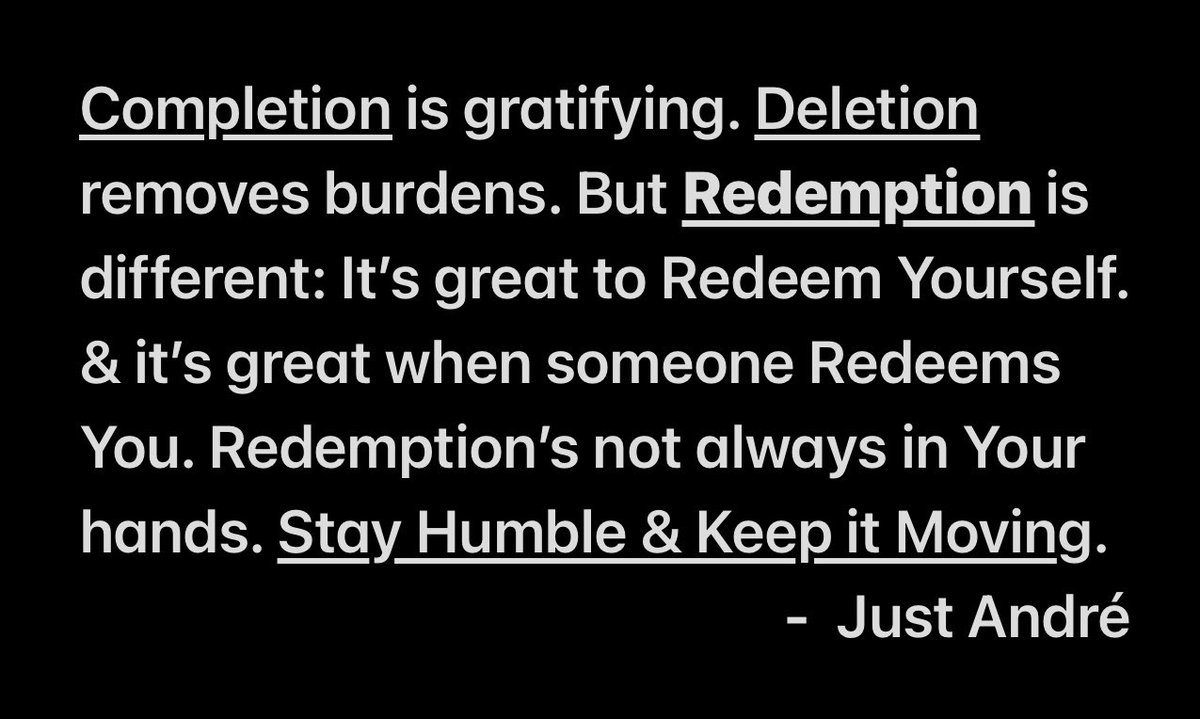 #dréisms #redemption #beblessed