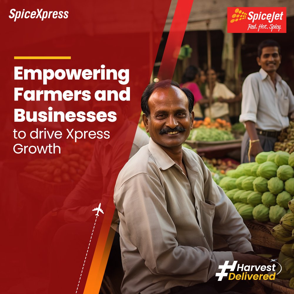 Witness the transformative impact of SpiceXpress as we empower farmers and businesses to achieve Xpress Growth. 

Together, we cultivate prosperity and fuel success. #HarvestDelivered

#Harvest #HarvestSeason #SpiceXpress #AirCargo #AirLogistics #Logistics #Harvesting