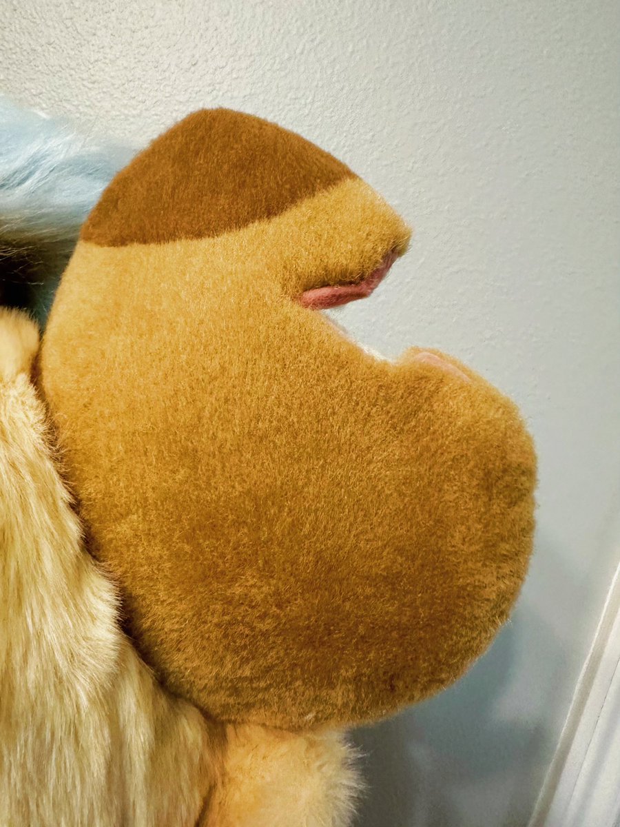 WIP. Wounded ear. 💔👂🏻  

#Fursuit #fursuitmaking