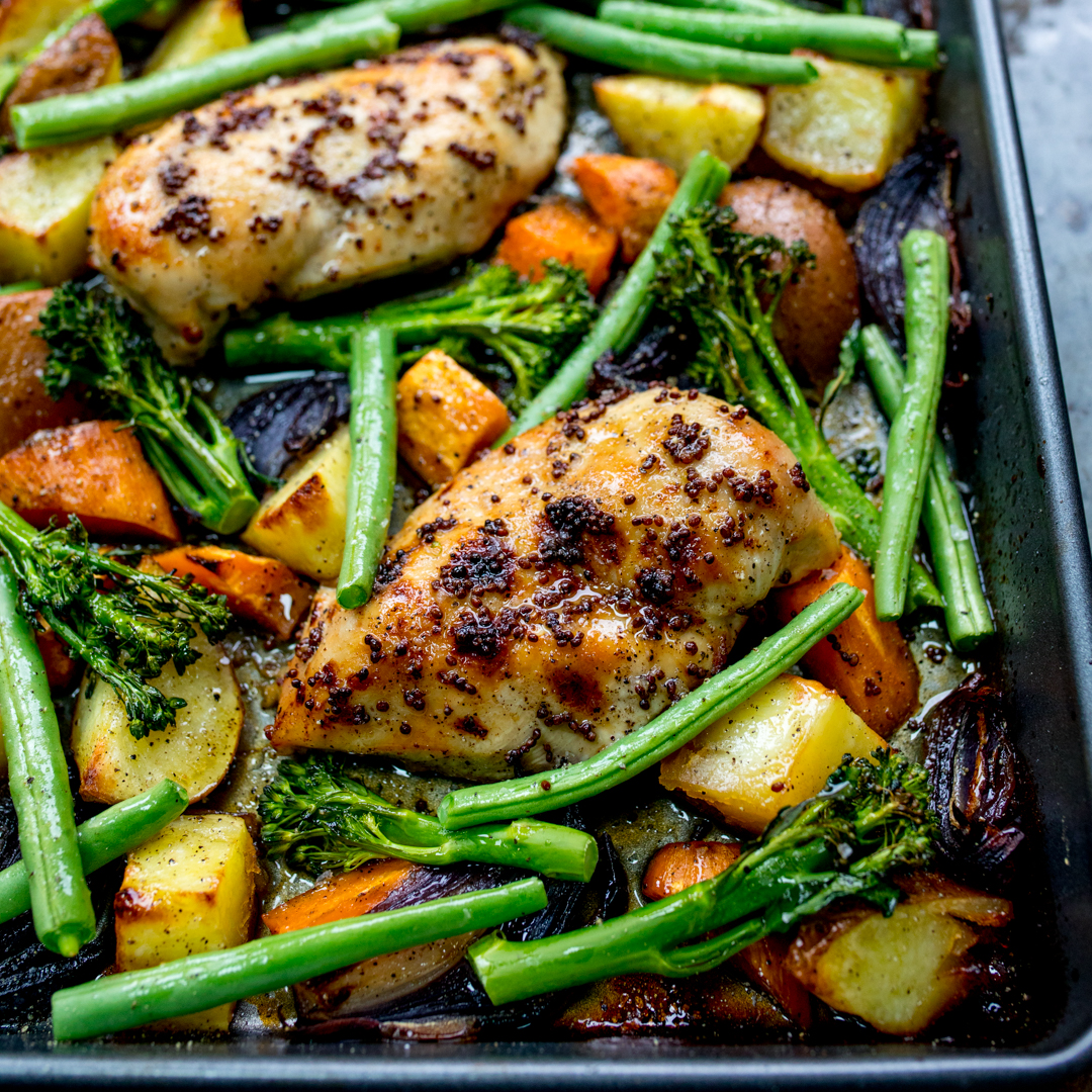 Sheet Pan Honey Mustard Chicken with Vegetables - A healthier option when you want a quick and easy dinner!

kitchensanctuary.com/sheet-pan-hone…
#Foodie #Recipeoftheday #KitchenSanctuary