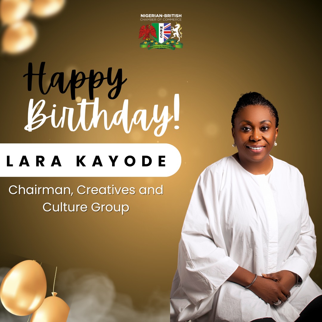 Once again happy birthday to Ms Lara Kayode; Chairman Creatives and Culture Group.

Your dedication and creativity to our community are truly appreciated. 

Wishing you a day filled with joy, surrounded by loved ones, and may the year ahead be filled with success, happiness, and