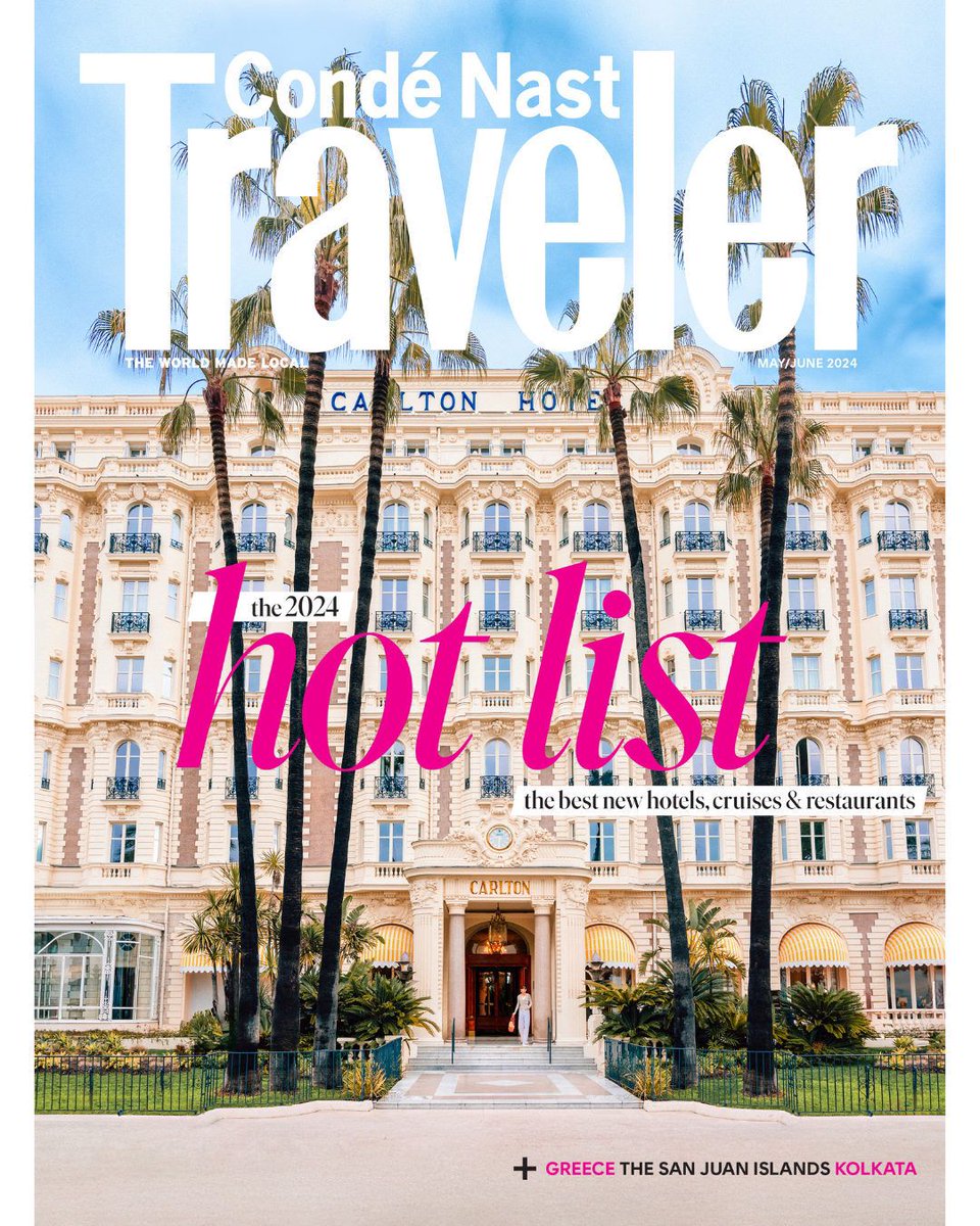 It is with immense pride that Katara Hospitality announce Carlton Cannes, a Regent Hotel featured as the cover of Conde Nast's Traveler magazine for this month's issue. This recognition showcases iconic facade and cultural richness through our profound asset @CarltonCannes