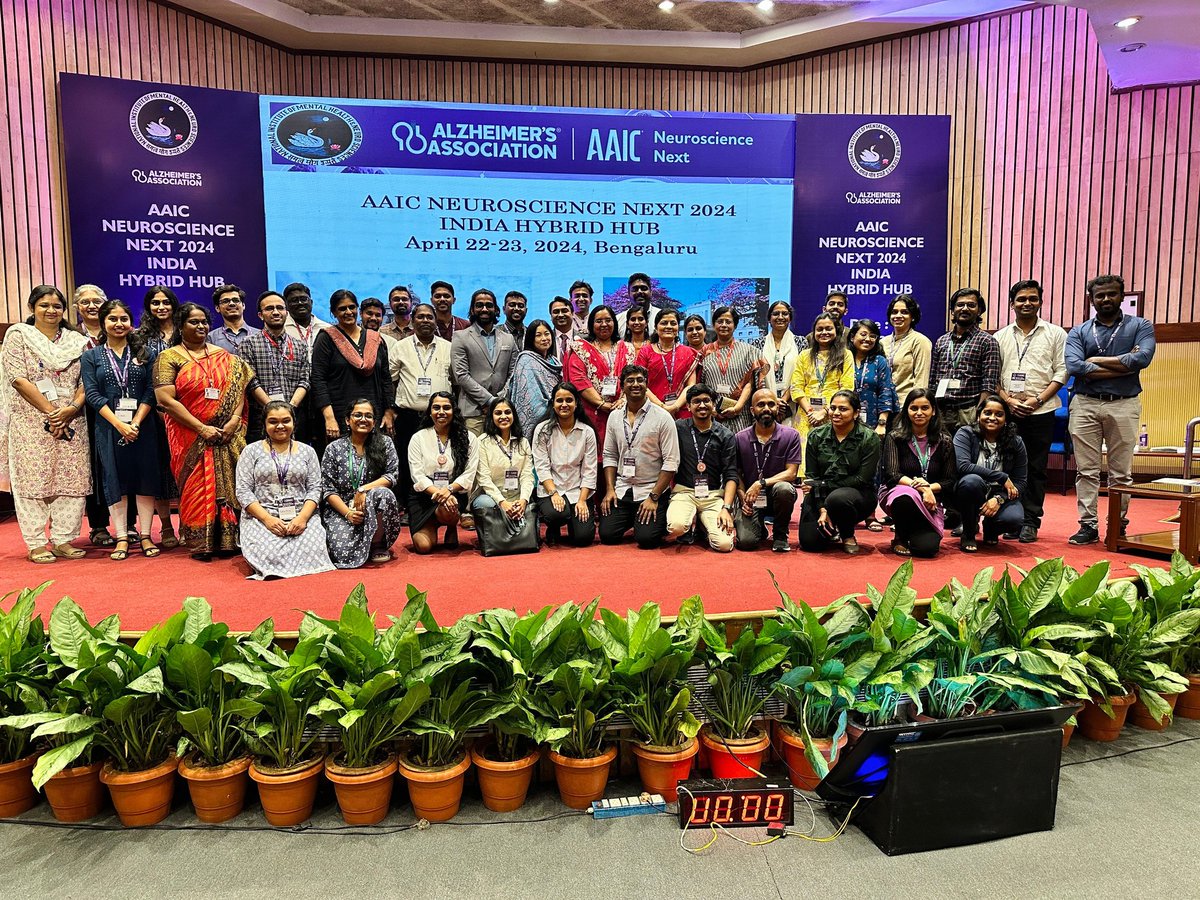 Team AAIC NEUROSCIENCE NEXT 2024: India Hybrid Hub 

@alzassociation @ISTAART @alladi_suvarna @Rashi__Kumar @NithinThanisse1 @Priyanimhans @Faheem240318 @Chirag_BSK