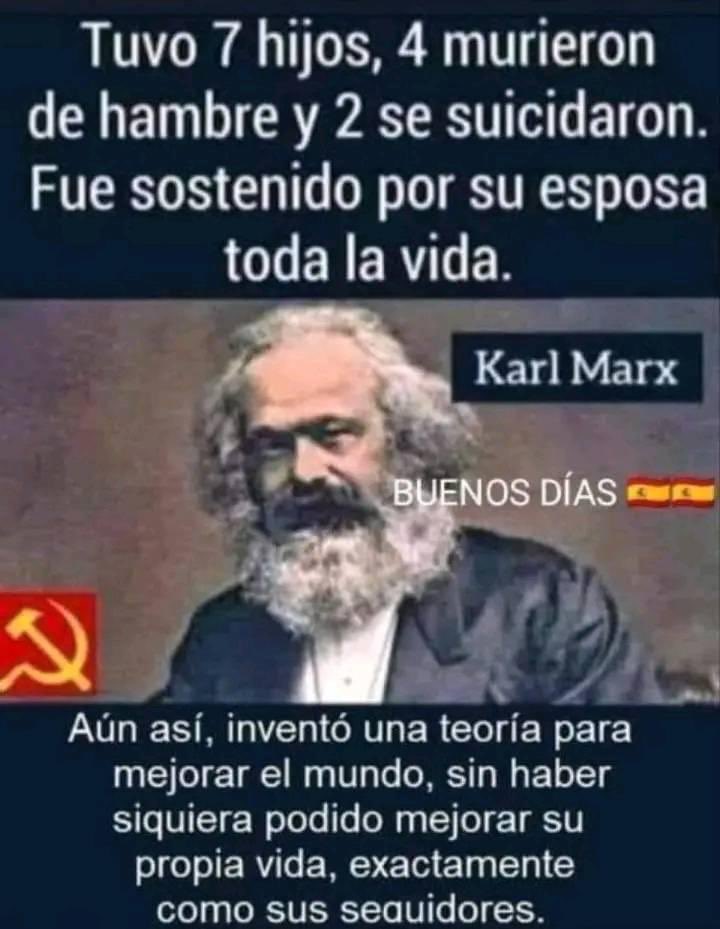 Marx es la Clara representación del resentimiento y la envidia. Por eso vayan a terapia para que no anden votando por #SocialismoEsMiseria