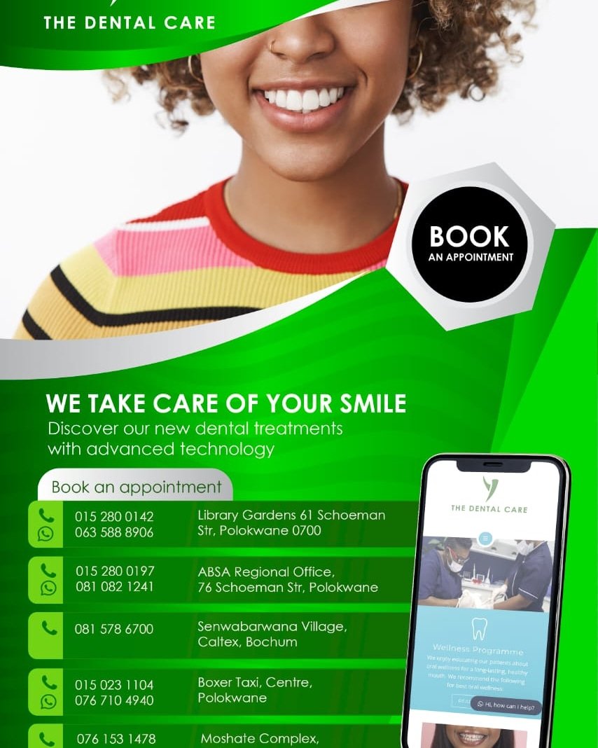 'Ready for a perfect smile? 😁 Visit our state-of-the-art dental clinic for top-notch care and expert services! Let us help you achieve your dream smile today! #DentalCare #SmileGoals #HealthyTeeth' sekodental.co.za