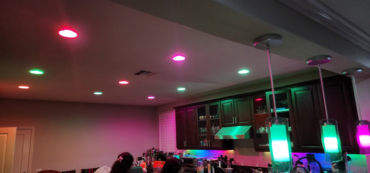 Kitchen lighting almost complete. #FullyAutomated