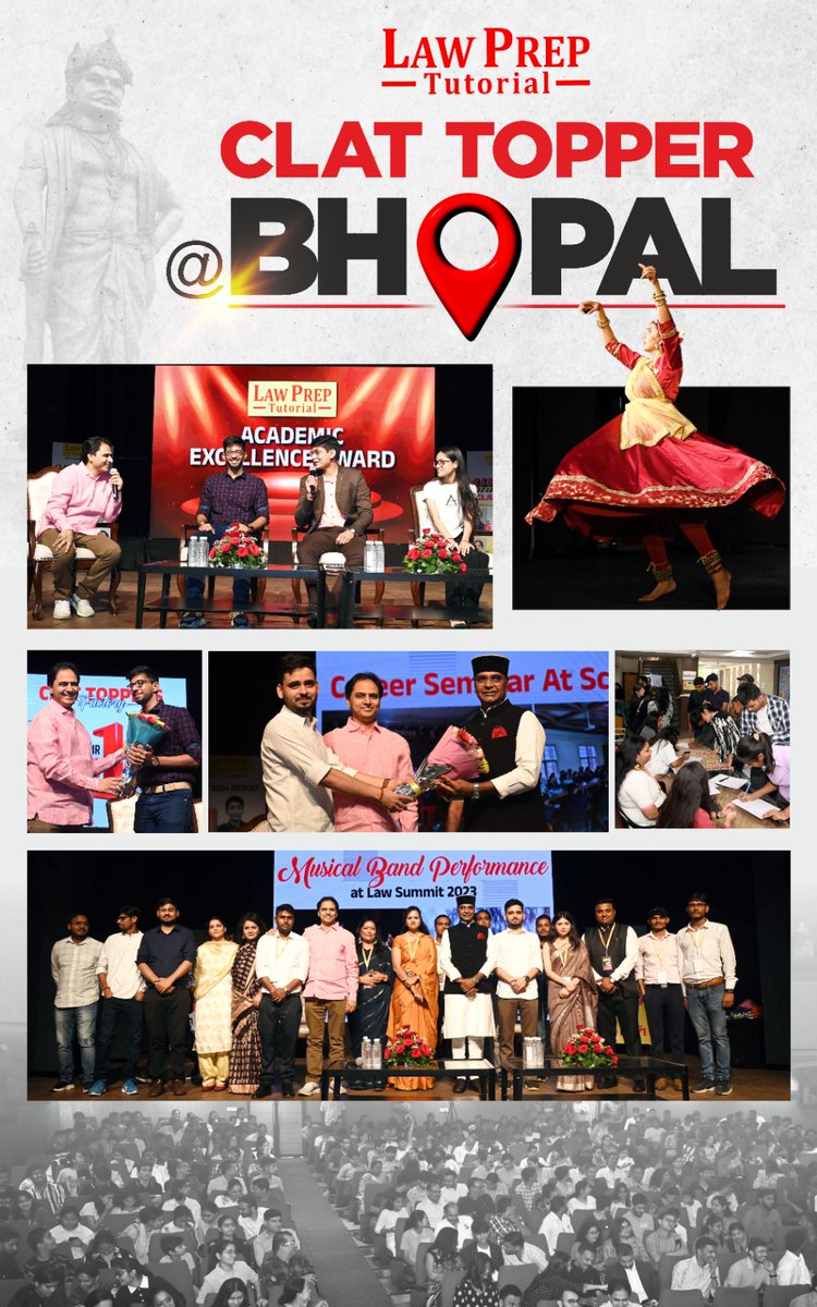 lawpreptutorial's tweet photo. 🌟 Meetup with #CLAT toppers in various cities, as we make history! 🌟 Over 10,000 students attended these events across 9 cities, witnessing the success stories of our top achievers in #CLAT 2024. Here's to inspiring a generation of legal luminaries! #CLAT2024 #LawPrepTutorial https://t.co/e05KeWyu9l