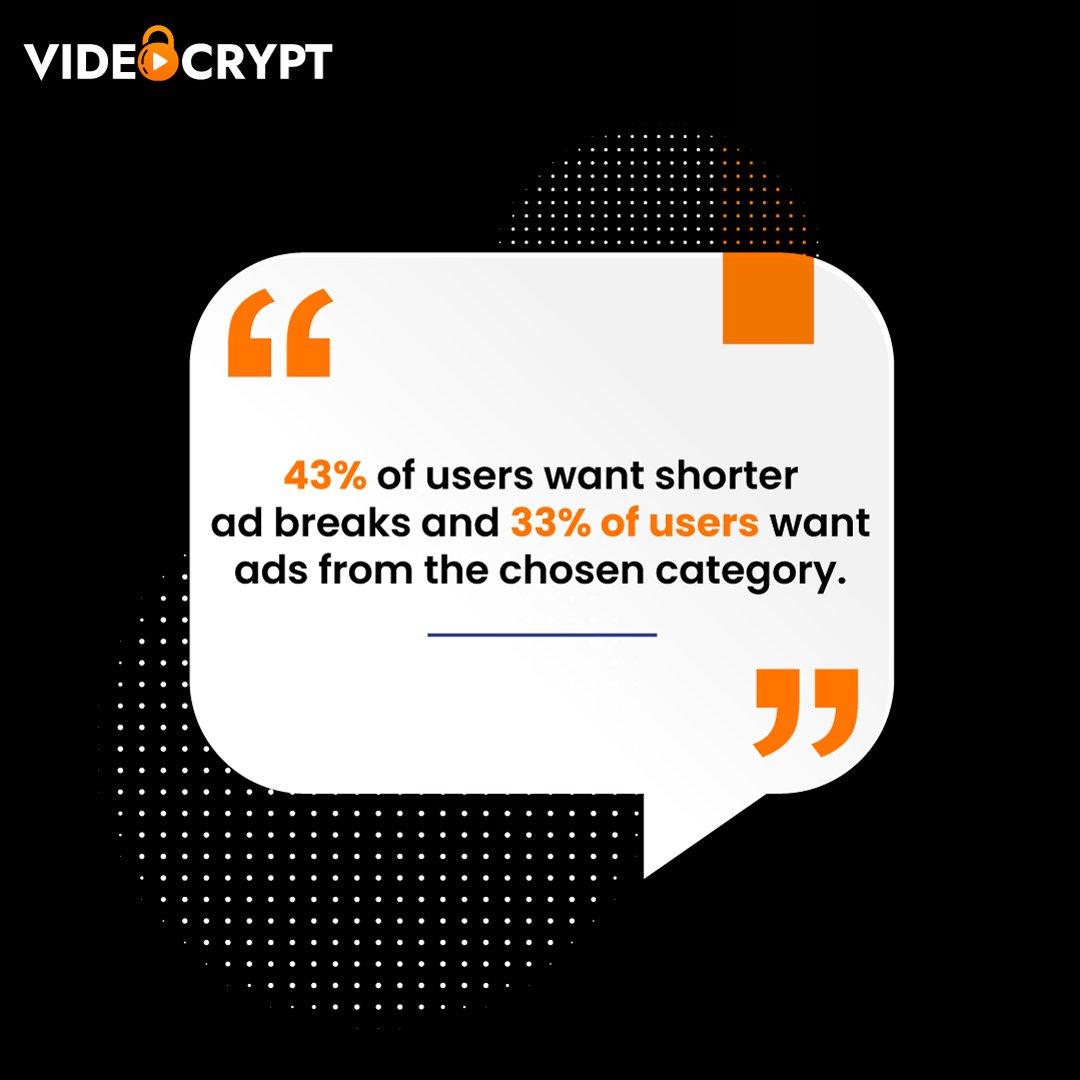 Want to keep your audience engaged? Make sure your ad breaks are quick and to the point to keep them interested.

#ads #facts #didyouknow #streaming #videostreaming #livestreaming #streamingplatform #videocrypt