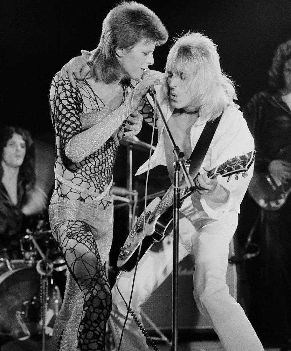 jeffknet's tweet photo. Remembering the great #MickRonson, gone on this day in 1993, after a battle with liver cancer, at the age of 46. Ronson is best known for his work with @DavidBowieReal, as one of the Spiders from Mars. He was also a producer and session musician. #RIPMickRonson https://t.co/cpai5UPdcu