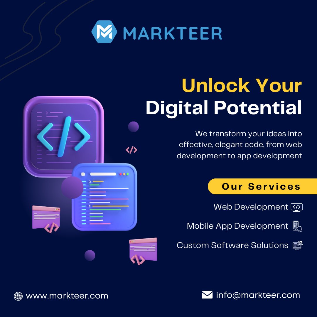 Connect with us for creative #webdesign, #mobileappdevelopment, and custom software development services.
📧 - info@markteer.com
🌐 - markteer.com
#mobileappdesign #mobileappmarketing #mobileapplication #webdesigning #webdesignagency #markteer #markteermedia