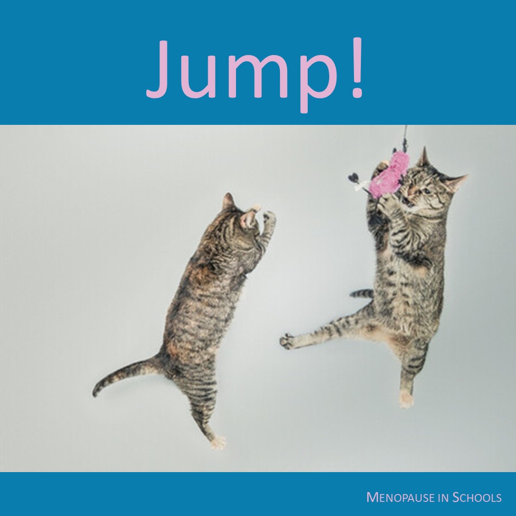 Today is 'We Jump the World Day' in celebration of Parkour. For those of us with less energy, a study from @OfficialUoM showed that 30 jumps, 3 times a week was enough to improve bone health and help prevent osteoporosis after #menopause #perimenopause #edutwitter #WomenEd
