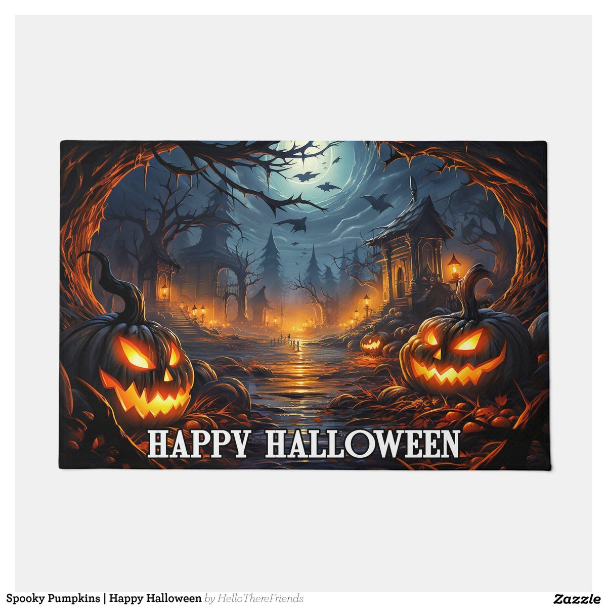Spooky Pumpkins | Happy Halloween Doormat→zazzle.com/z/dgjlnw4g?rf=…

#WelcomeMat #WelcomeDoormat #HappyHalloween #Halloween2024 #TrickOrTreat #HauntedHouse #HomeDecor #HolidayDecor #Zazzle