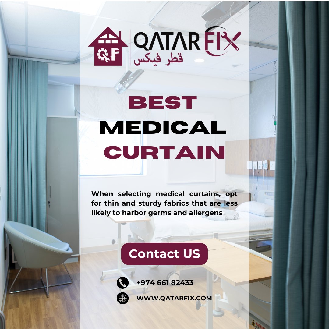 🏥🌟 𝗜𝗻𝘁𝗿𝗼𝗱𝘂𝗰𝗶𝗻𝗴 𝘁𝗵𝗲 𝗨𝗹𝘁𝗶𝗺𝗮𝘁𝗲 𝗠𝗲𝗱𝗶𝗰𝗮𝗹 𝗖𝘂𝗿𝘁𝗮𝗶𝗻𝘀 𝗶𝗻 𝗤𝗮𝘁𝗮𝗿! 🌟🏥

📞 Phone: +974 661 82433

#MedicalCurtains #HealthcareSolutions #QatarMedical #QualityFirst #PatientPrivacy #HealthcareInteriors #QatarHospitals