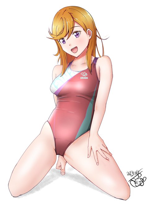 #GWは競泳水着好きが増えるらしい 競泳水着を着て描く人増えてほしいね 