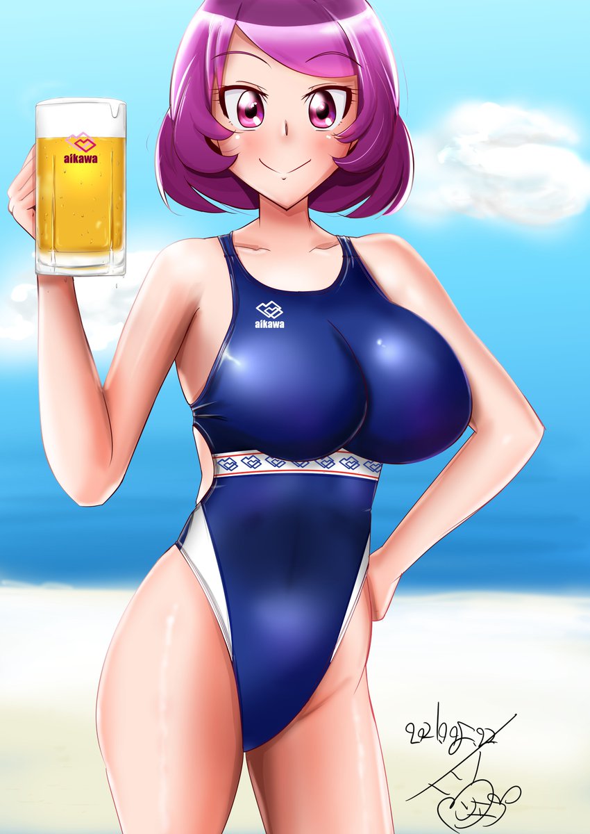 #GWは競泳水着好きが増えるらしい 競泳水着を着て描く人増えてほしいね 