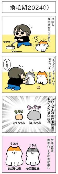 換毛期2024①②│フェリシモ猫部 https://t.co/QDdxLsnIz3 