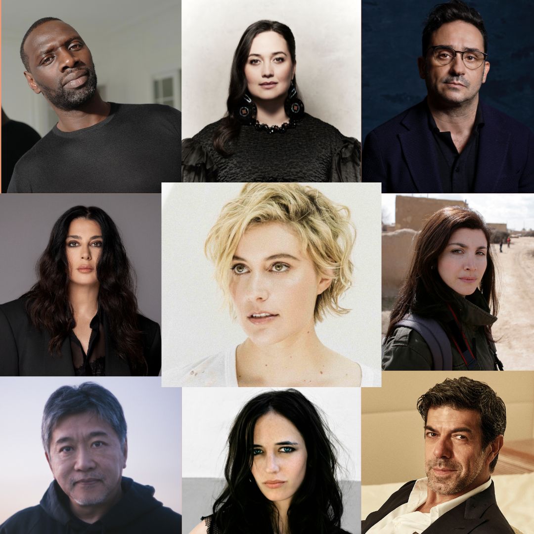 The 77th Festival de Cannes Jury unveiled... ✨

Joined  by Ebru Ceylan, Lily Gladstone, Eva Green, Nadine Labaki, Juan Antonio  Bayona, Pierfrancisco Favino, Kore-eda Hirokazu and Omar Sy, President  Greta Gerwig will award the Palme d'or to one of the 22 films in  #Competition,…