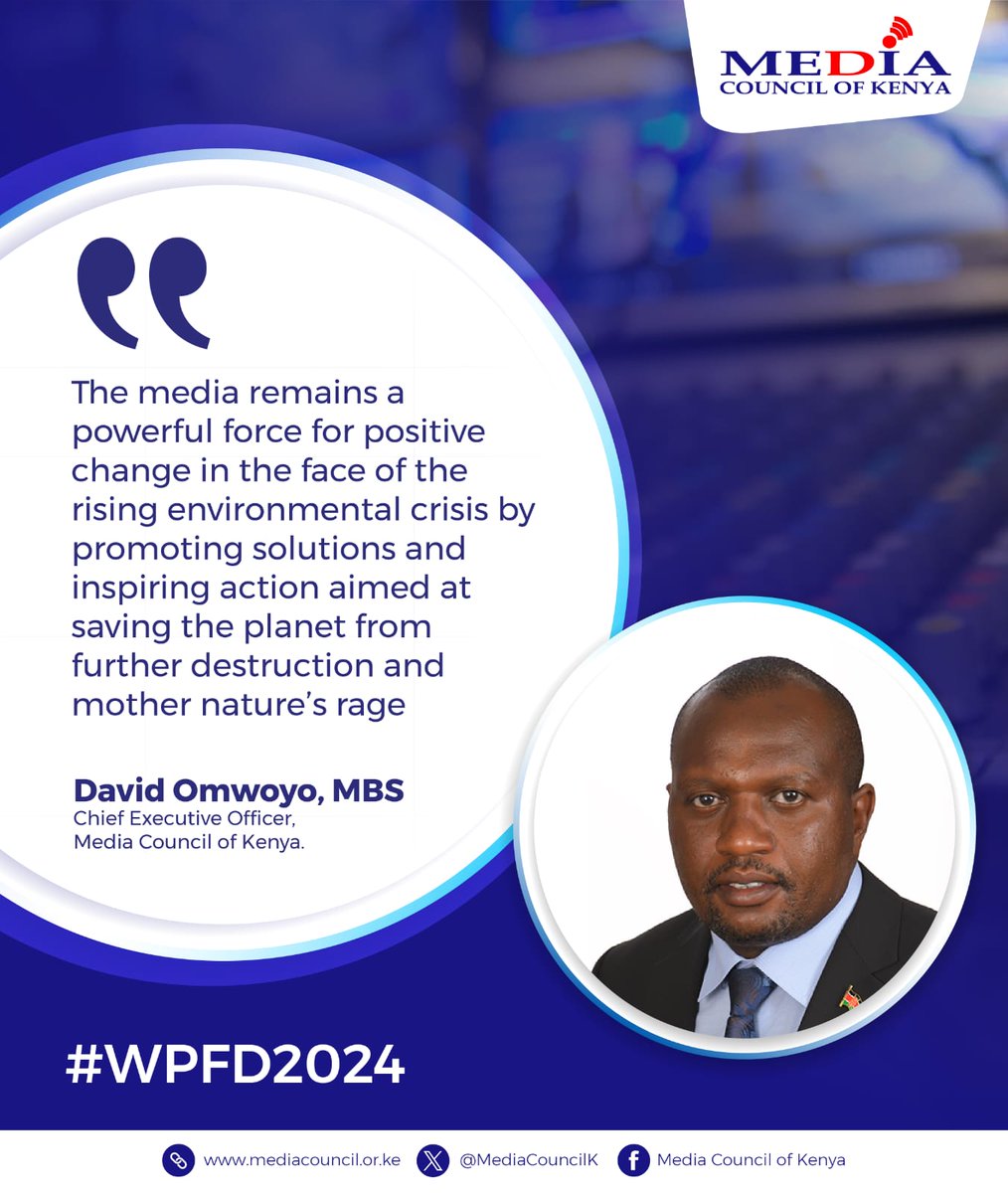 Let's recognise the pivotal role of media in nurturing a sustainable future. #WPFD2024