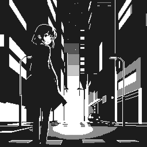 Viino_hamu86's tweet photo. 先日投稿した夜景三作の1bit版です。
#pixelart #ドット絵 https://t.co/HG1MbaaoCx