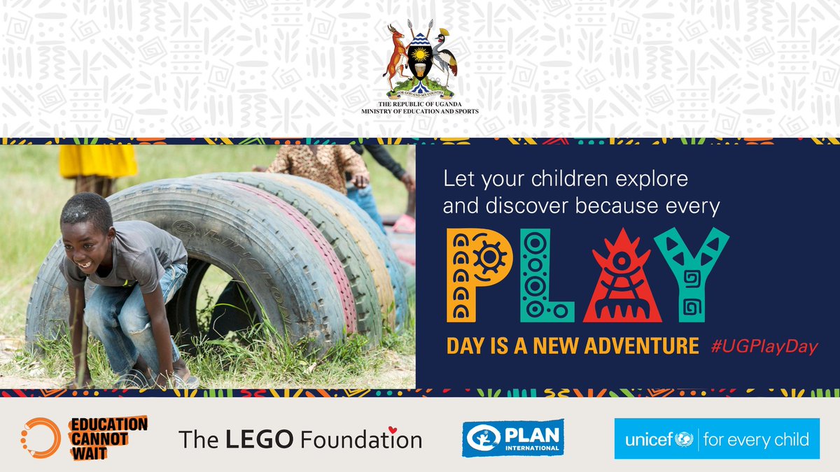 Learning through play is proven to enhance wellbeing and involvement in learning. Let your children explore and discover because every play day is a new adventure. #UGPlayDay #EducUg #OpenGovUg