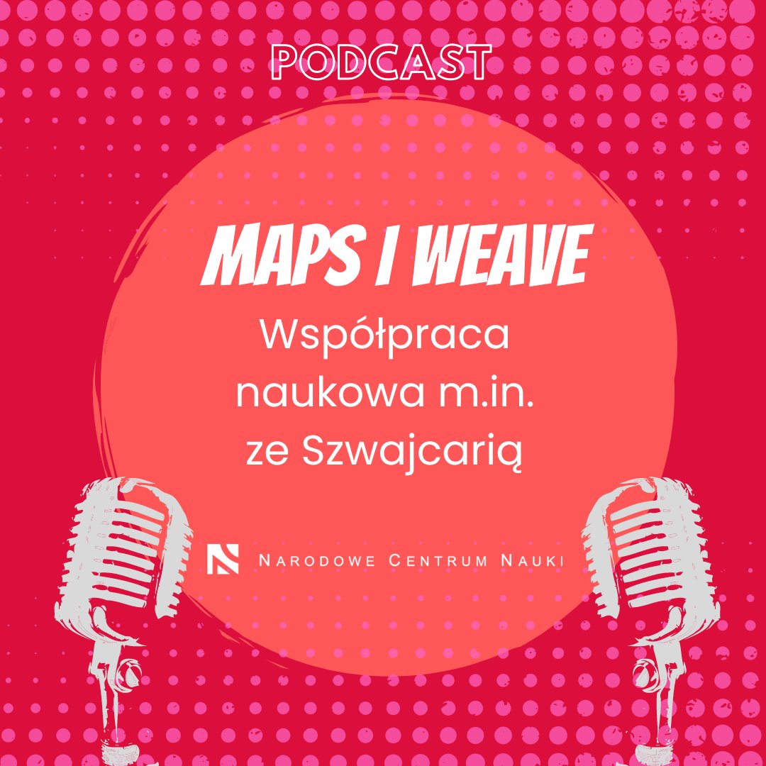 🎧W 1. odcinku 2. sezonu #podcastNCN rozmawiamy o możliwościach współpracy naukowców pracujących w Polsce z naukowcami m.in. ze Szwajcarii.⤵️ Podcast #NCN jest dostępny w Spotify, Apple i Google Podcast. open.spotify.com/episode/2laI7j… #MAPS, #Weave