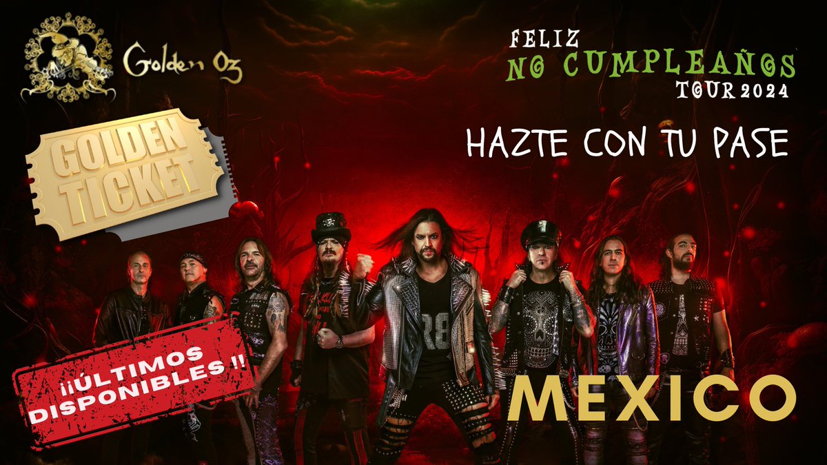 ¿Todavía no tienes tu pase Golden Oz para #México? 

Hazte con el tuyo aquí 👉 goldenoz.es/events